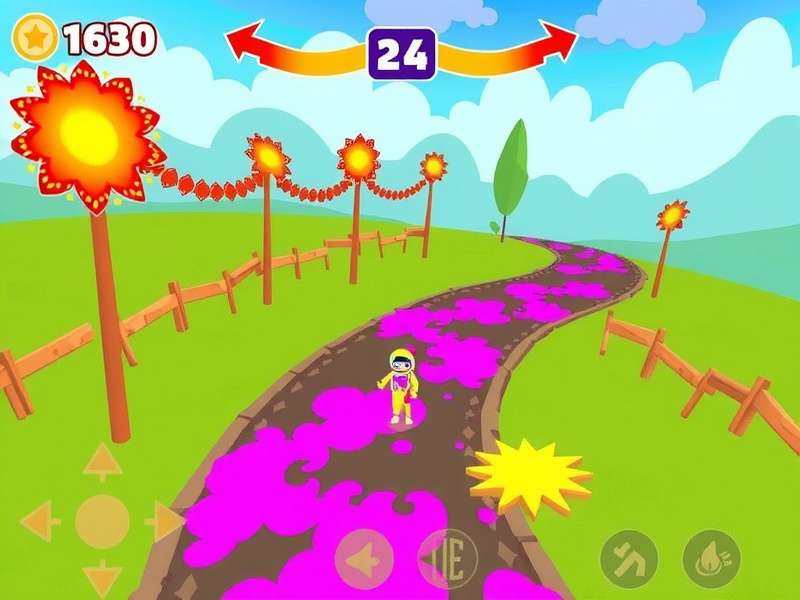 Holi Festival Sprint Gameplay Mechanics